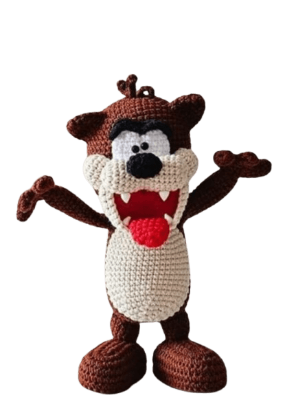 Vários personagens Looney Tunes em amigurumi